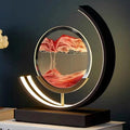 Dunelight Moving Sand Art LED Table Lamp for Bedside and Desk